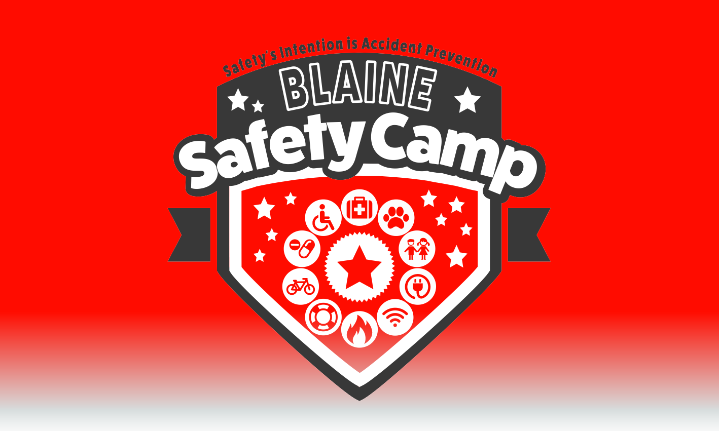 Safety Camp Red Logo Design