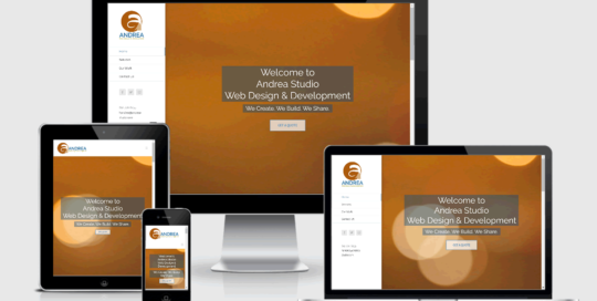 Andrea Studio Responsive Website Design