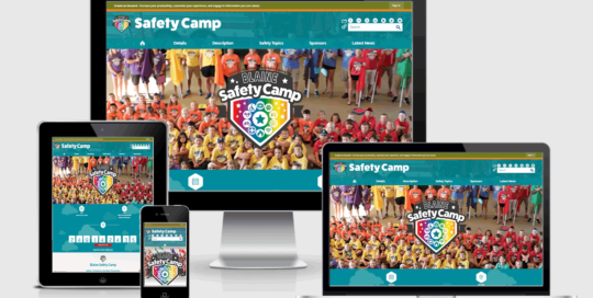 Blaine Safety Camp Responsive Website Design