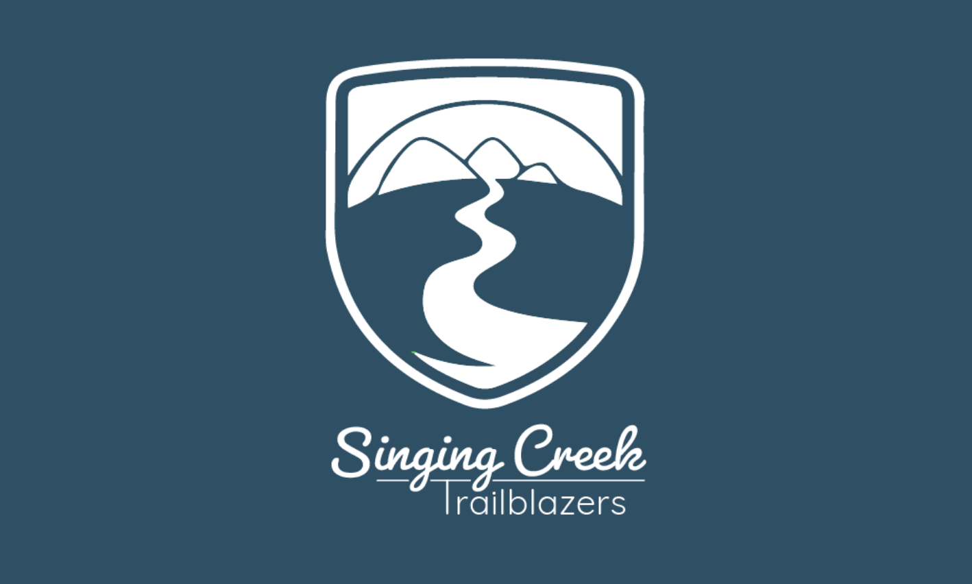 Singing Creek Trailblazers Logo White